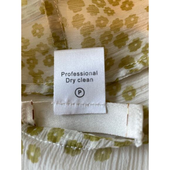 Coldwater Creek Chiffon Vest Duster Floral Sheer Open Front Lightweight Sz OS - Picture 5 of 7